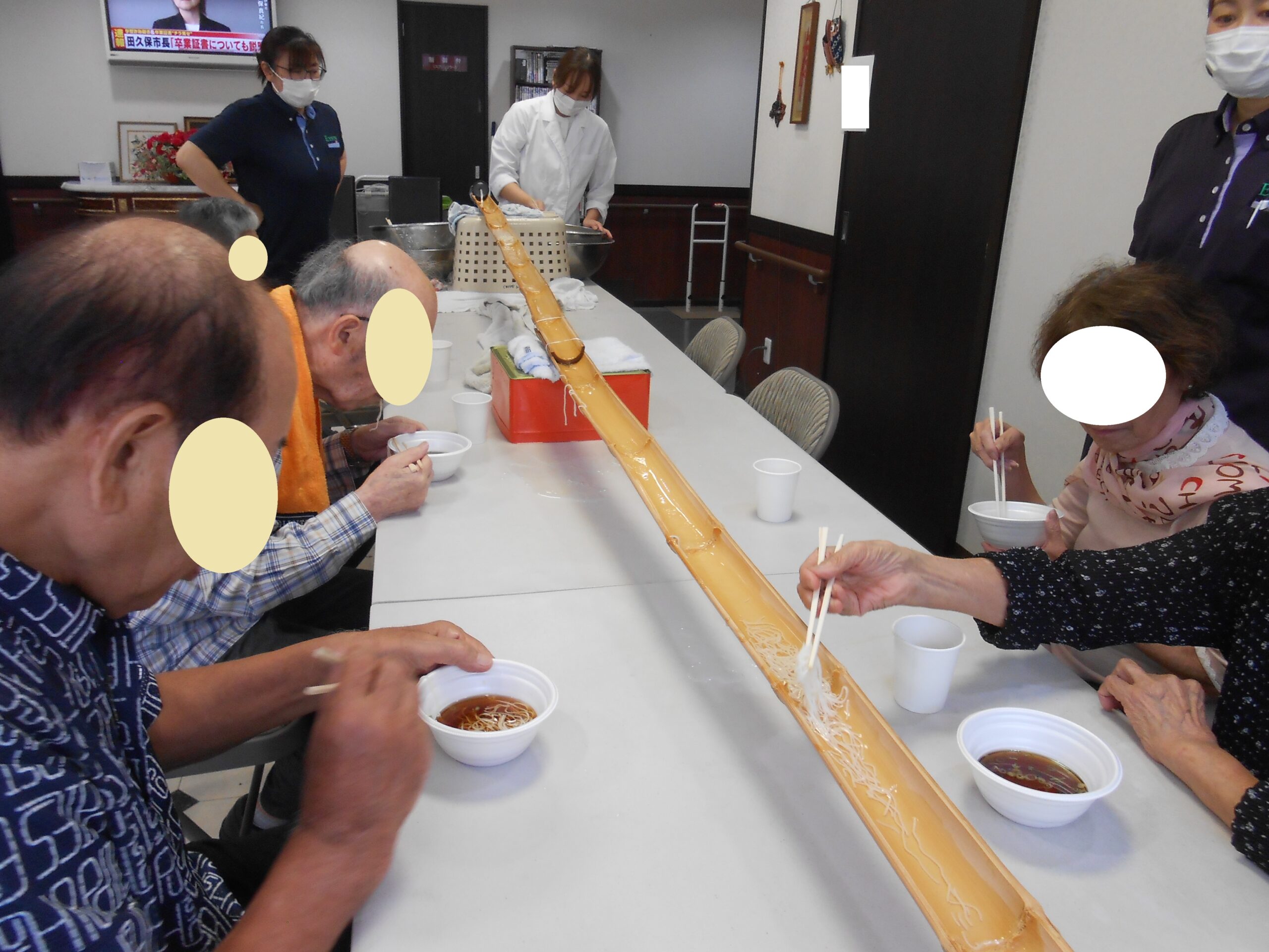 七夕　流し素麺