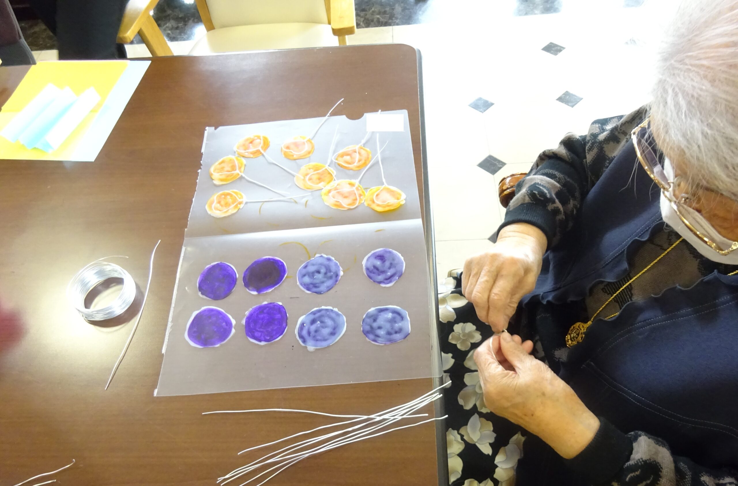 デイサービス、クラフト創作クラブ2回目