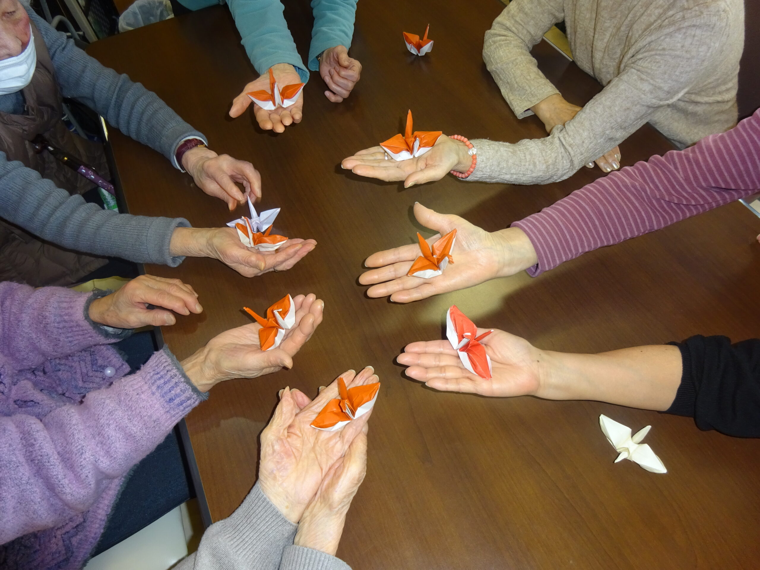 デイサービス、折り紙クラブ（第2回）