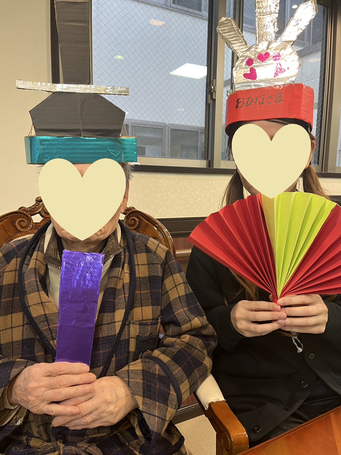 可愛いお内裏様とお雛様になって下さいました